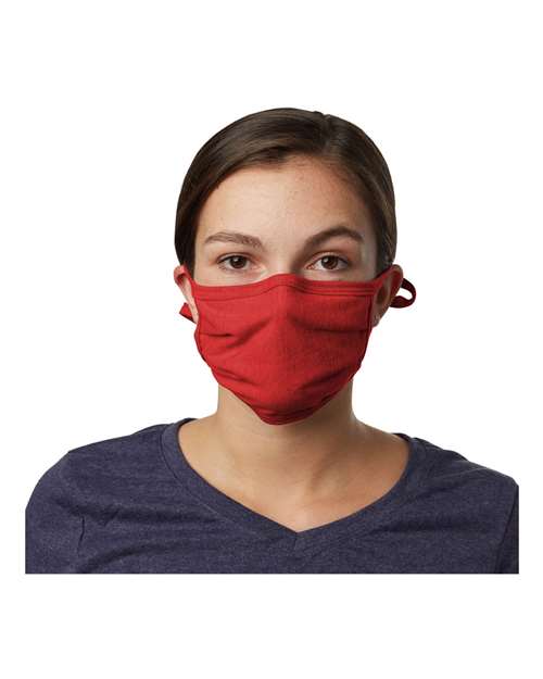 X-Temp™ 2-Ply Adjustable Face Mask - Deep Red Front
