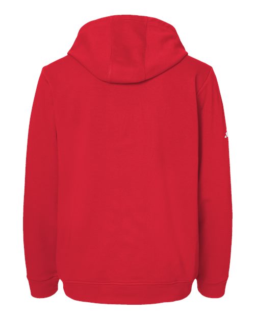 Unisex Fleece Hooded Sweatshirt - Red Back