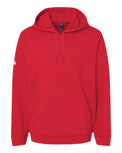 Unisex Fleece Hooded Sweatshirt - Red Front