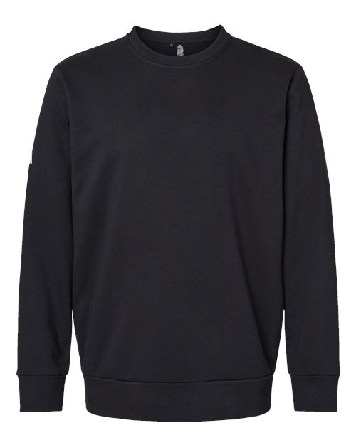 Unisex Fleece Crewneck Sweatshirt - Black Front