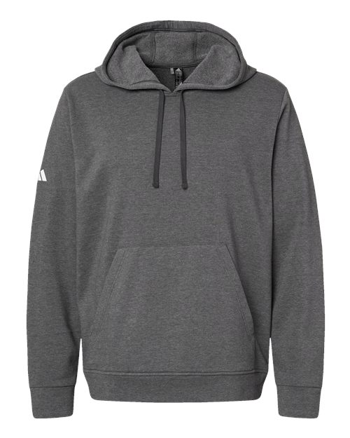 Unisex Fleece Hooded Sweatshirt - Dark Grey Heather Front