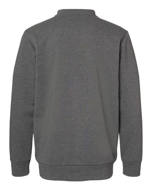 Unisex Fleece Crewneck Sweatshirt - Dark Grey Heather Back