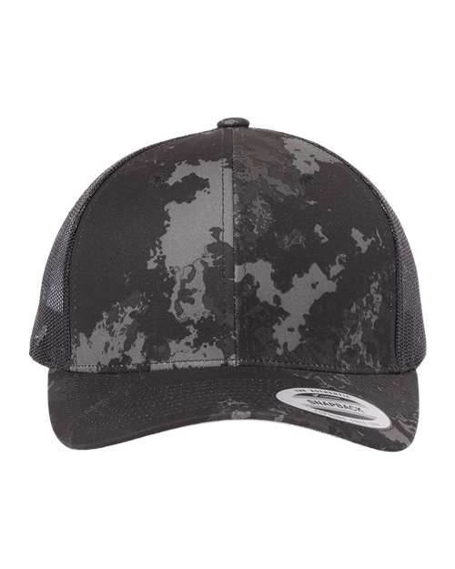 Retro Trucker Cap - Poseidon Black Front