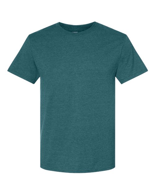 Premium Blend Ring-Spun T-Shirt - Digital Teal Heather Front