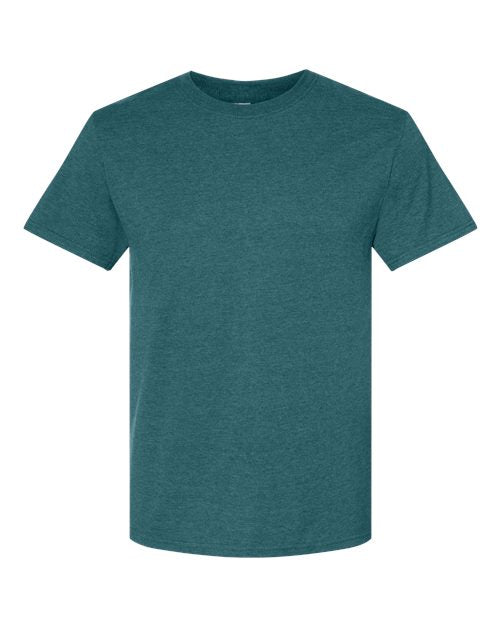 JERZEES Premium Blend Ring-Spun T-Shirt - Digital Teal Heather Front
