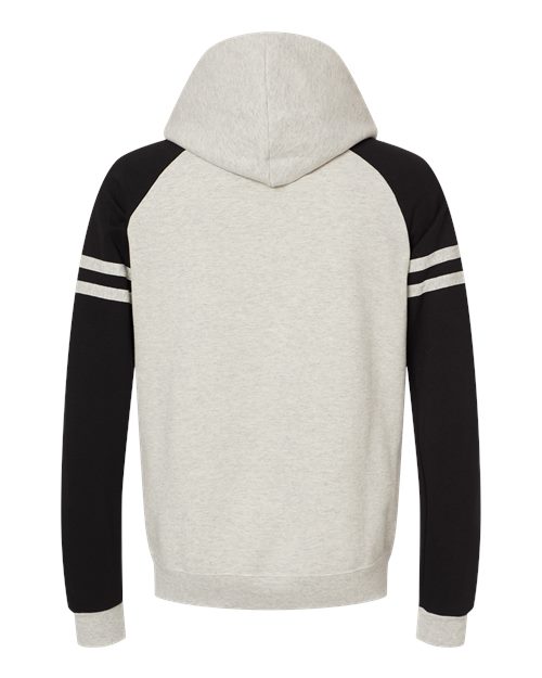 JERZEES Unisex Nublend® Varsity Colorblocked Raglan Hooded Sweatshirt - Back