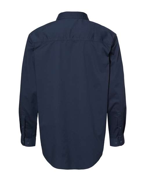 Men's Craftsman Woven Shirt - Deep Blue Back