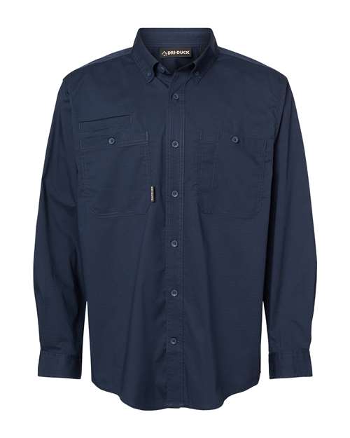 Men's Craftsman Woven Shirt - Deep Blue Front