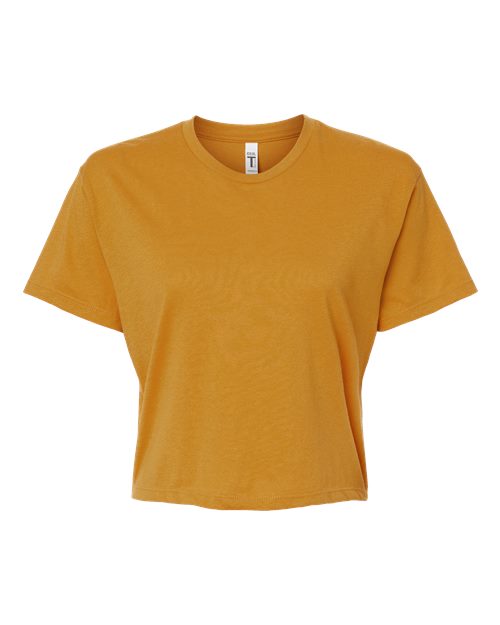 Women's Ideal Crop Top - Antique Gold Front
