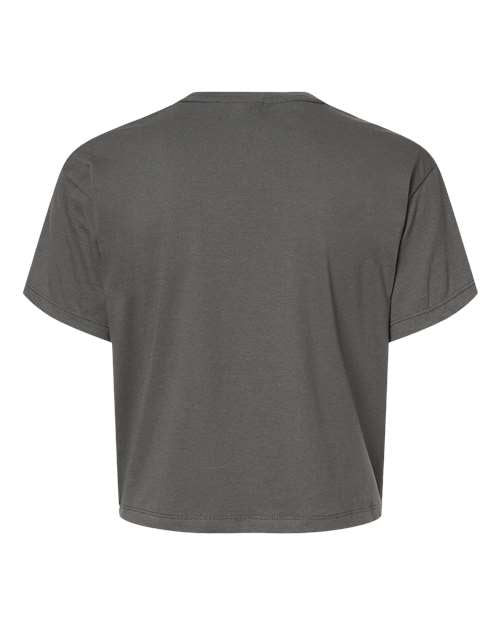 Women's Ideal Crop Top - Dark Grey Back