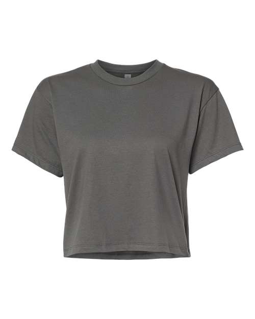 Women's Ideal Crop Top - Dark Grey Front