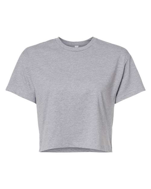 Women's Ideal Crop Top - Heather Grey Front