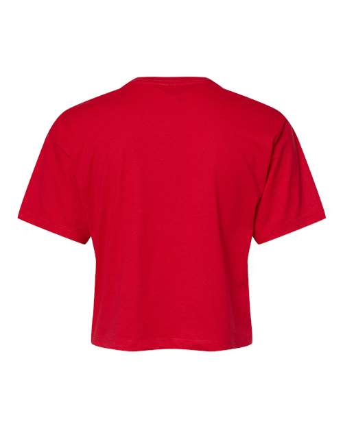 Women's Ideal Crop Top - Red Back