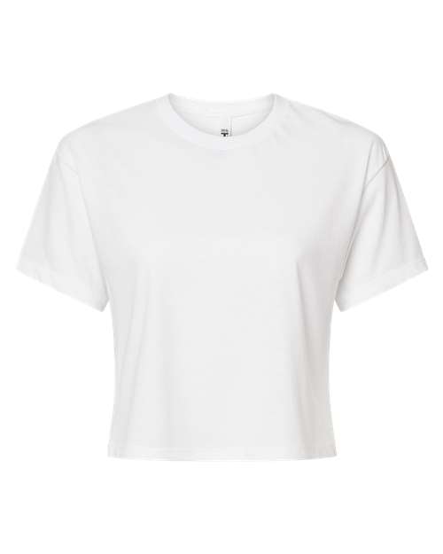 Women's Ideal Crop Top - White Front