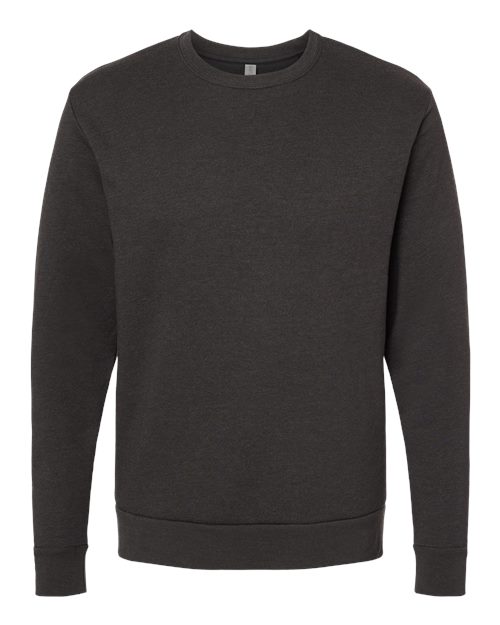 Unisex Malibu Crewneck Sweatshirt - Heather Black Front