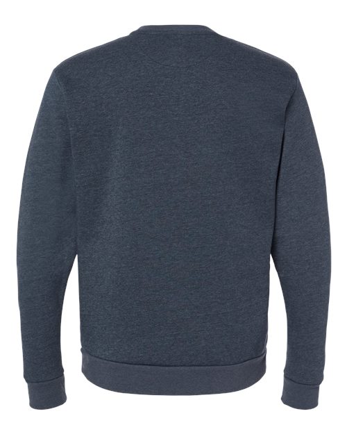 Unisex Malibu Crewneck Sweatshirt - Heather Midnight Navy Back