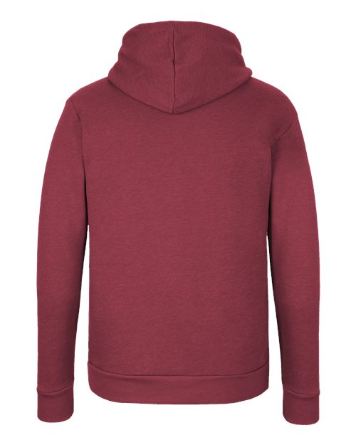 Unisex Malibu Hoodie Sweatshirt - Heather Cardinal Back