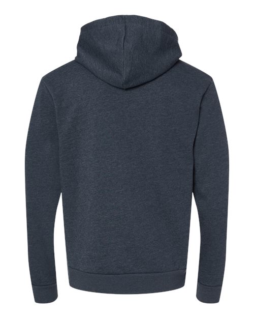 Unisex Malibu Hoodie Sweatshirt - Heather Midnight Navy Back