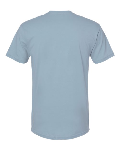 Cotton T-Shirt - Stonewash Denim Back