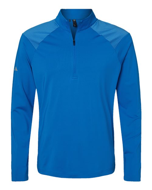 Men's Ultimate365 Lightweight Shoulder Stripe Quarter-Zip Pullover - Glory Blue Front