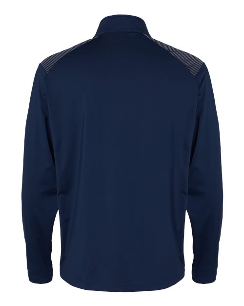 Men's Ultimate365 Lightweight Shoulder Stripe Quarter-Zip Pullover - Team Navy Blue Back