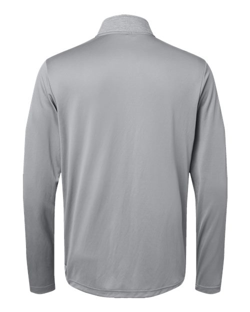 Men's Ultimate365 Heather Block Print Quarter-Zip Pullover - Grey Three Melange/ Grey Three/ Black Back
