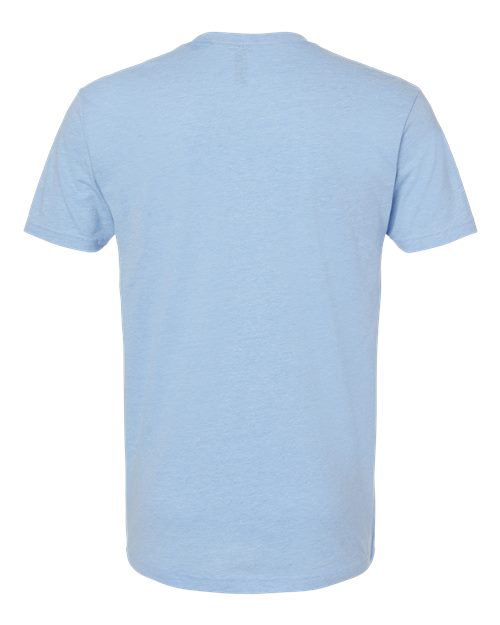 Unisex CVC T-Shirt - Heather Columbia Blue Back