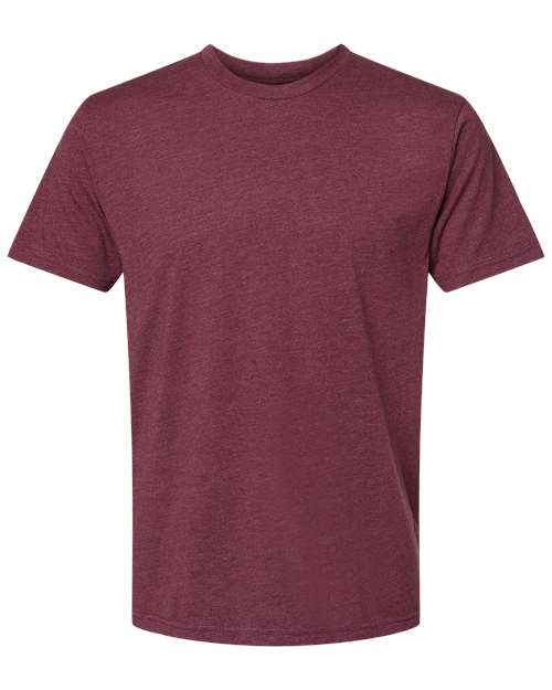 Unisex CVC T-Shirt - Heather Maroon Front