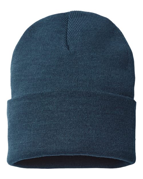 Sustainable Beanie - Navy Back