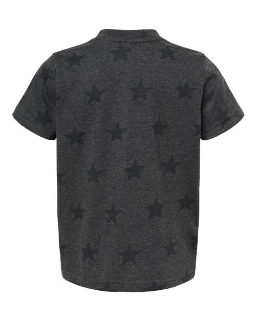 Toddler Star Print Tee - Smoke Star Back