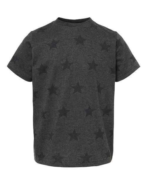 Toddler Star Print Tee - Smoke Star Front