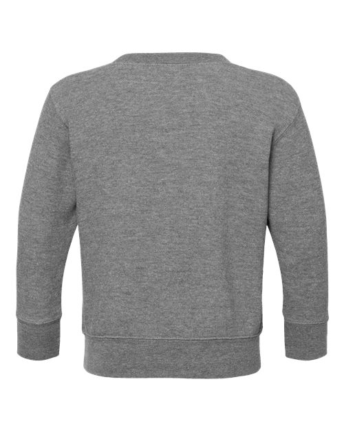 Toddler Fleece Crewneck Sweatshirt - Granite Heather Back