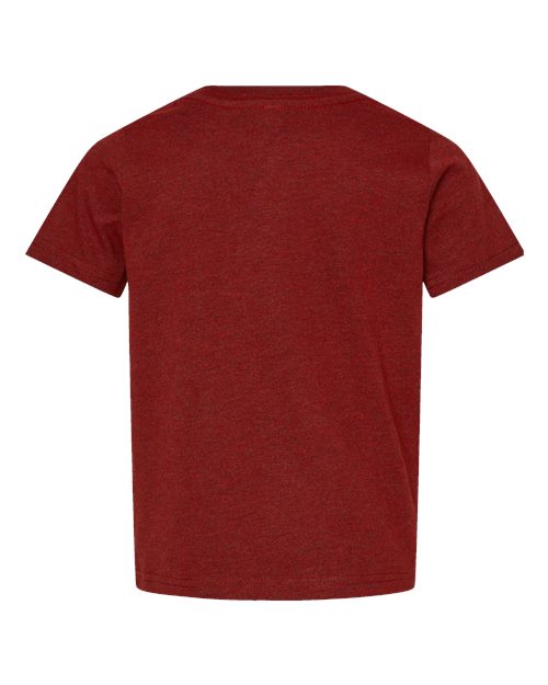 Toddler Fine Jersey Tee - Cardinal Blackout Back