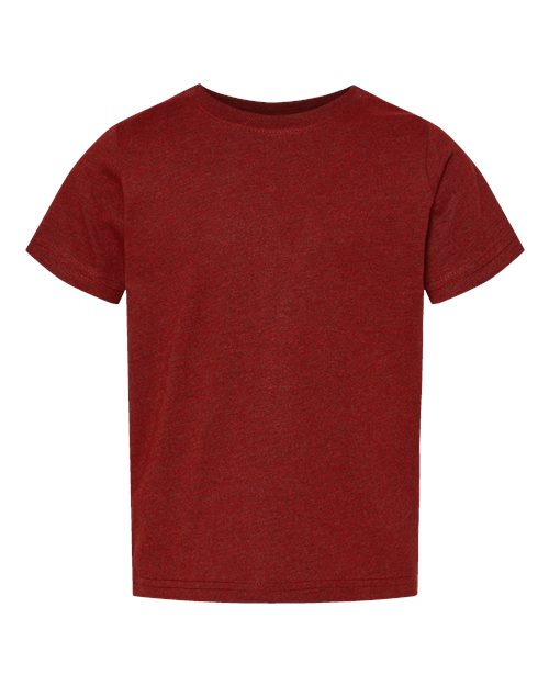 Toddler Fine Jersey Tee - Cardinal Blackout Front