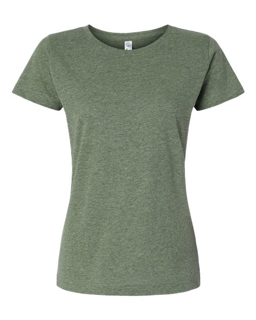 Women's Fine Jersey Tee - Bamboo Blackout Front