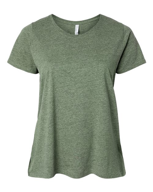 Women's Curvy Collection Fine Jersey Tee - Bamboo Blackout Front