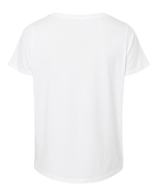 Women's Curvy Collection Fine Jersey Tee - Blended White Back