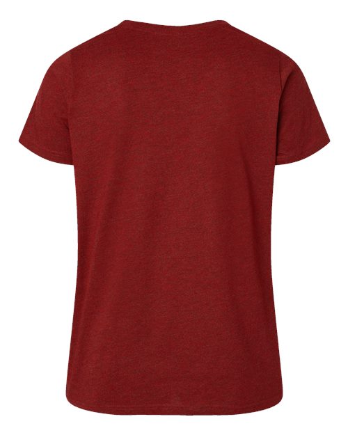 Women's Curvy Collection Fine Jersey Tee - Cardinal Blackout Back