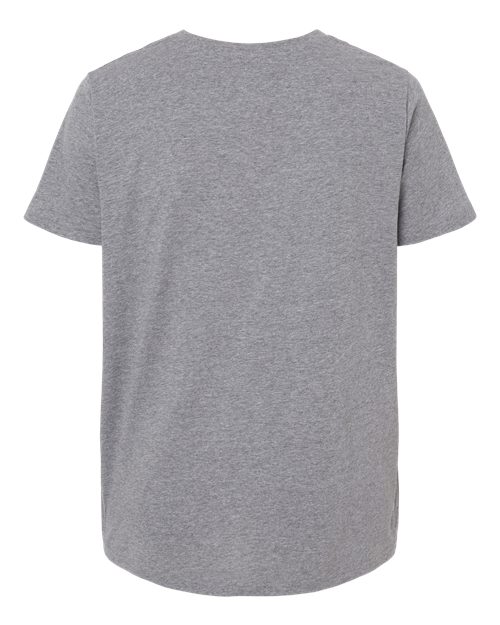 Women's Curvy Collection Fine Jersey Tee - Granite Heather Back