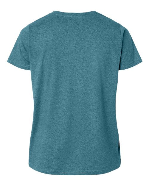 Women's Curvy Collection Fine Jersey Tee - Surf Blackout Back