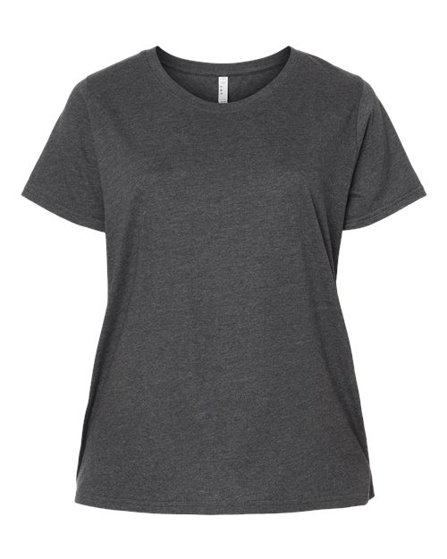 Women's Curvy Collection Fine Jersey Tee - Vintage Smoke Front