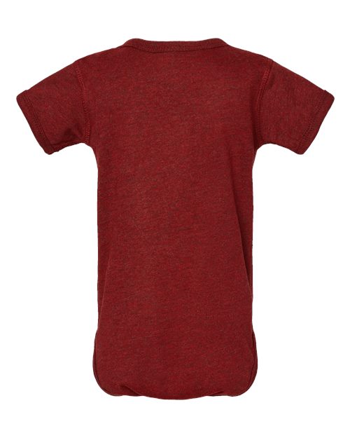 Infant Fine Jersey Bodysuit - Cardinal Blackout Back