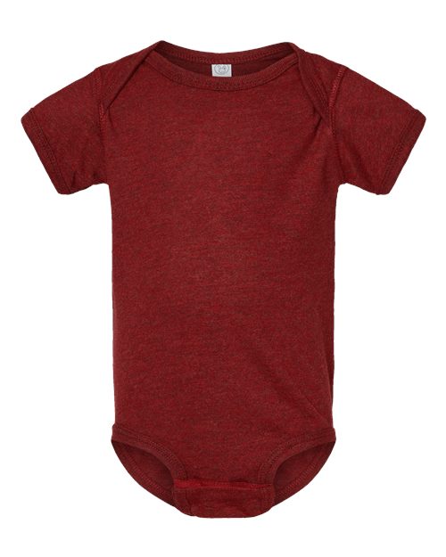 Infant Fine Jersey Bodysuit - Cardinal Blackout Front