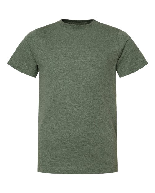 Youth Fine Jersey Tee - Bamboo Blackout Front