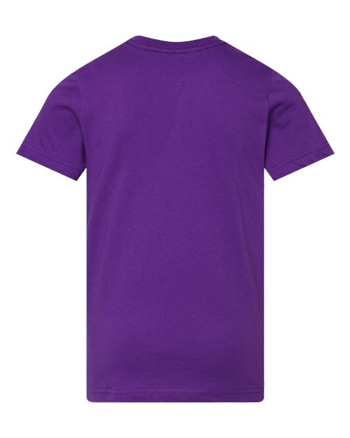 Youth Fine Jersey Tee - Pro Purple Back