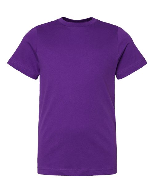 Youth Fine Jersey Tee - Pro Purple Front