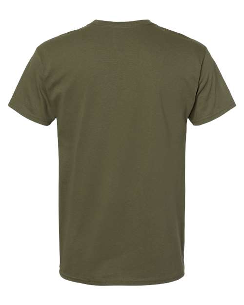 Unisex Essential-T T-Shirt - Fatigue Green Back