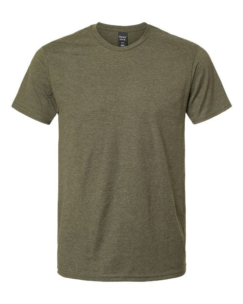 Hanes Unisex Perfect-T T-Shirt - Military Green Heather Front