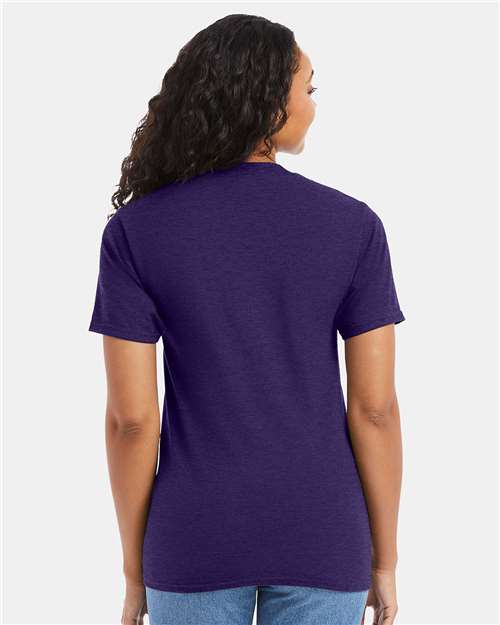 Unisex Beefy-T® T-Shirt - Grape Smash Heather Back