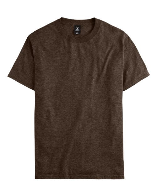 Hanes Unisex Beefy-T® T-Shirt - Heather Brown Front